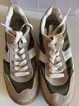 Zapatillas Zara Talla 38 Verde Militar