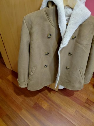 Abrigo Zara gris mujer