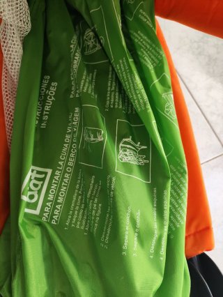 Cuna de viaje plegable con ruedas