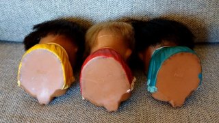 3 Bambole vintage Moody Cuties Japan Iwai vintage