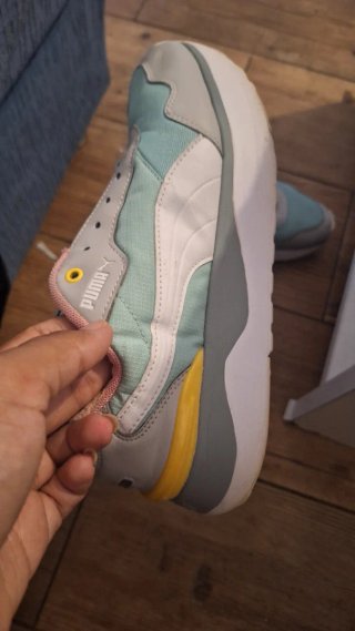 Zapatillas Puma Azul y Rosa
