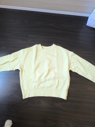 Sudadera Zara Amarillo Pastel Talla M