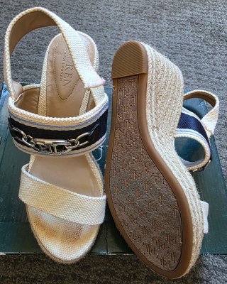 Sandalias cuña Ralph Lauren beige
