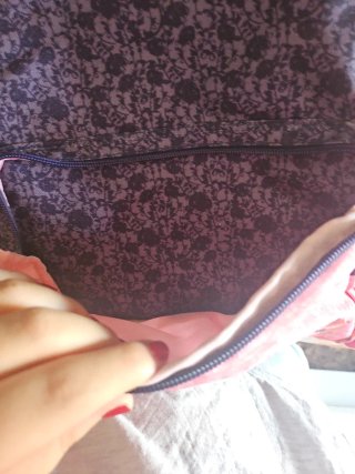 Mochila Enso Corazón Lentejuelas Rosa Azul