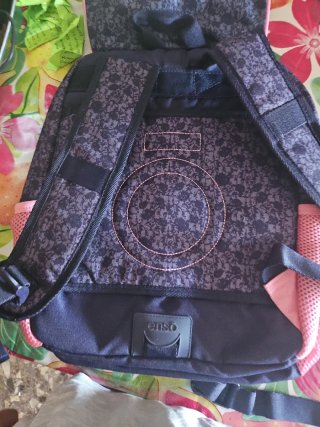 Mochila Enso Corazón Lentejuelas Rosa Azul