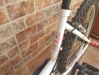 Bicicleta infantil BH blanca y rosa