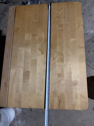 Mesa plegable de madera
