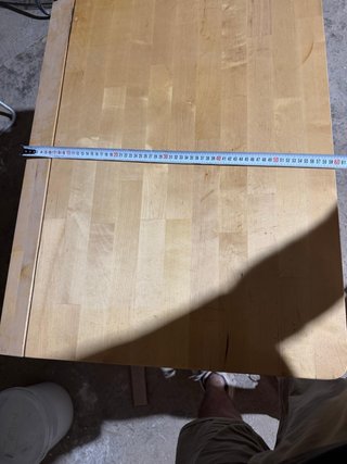 Mesa plegable de madera