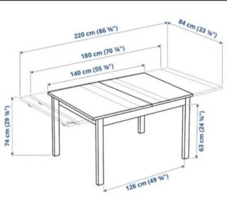 Mesa IKEA Bjursta + 4 Sillas Ingolf