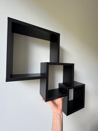 Estantería Cubos Negra