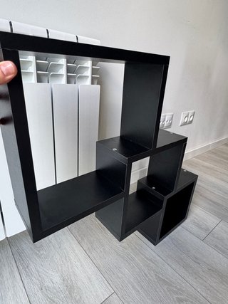 Estantería Cubos Negra