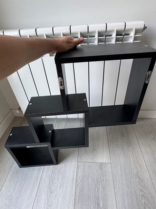 Estantería Cubos Negra