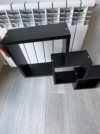 Estantería Cubos Negra