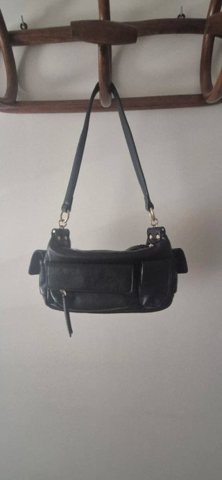 Bolso Zara Baguette Viral Negro