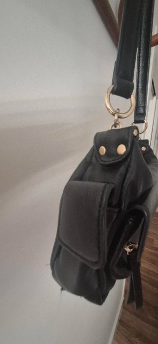 Bolso Zara Baguette Viral Negro