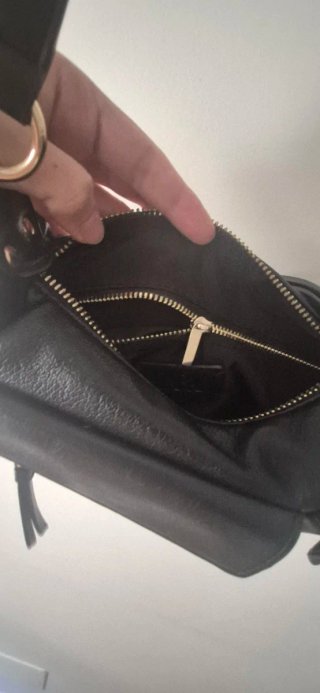 Bolso Zara Baguette Viral Negro