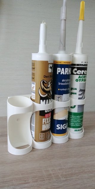 1 Soportes para 4 cartuchos de silicona