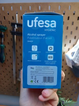 Dispensador alcohol Ufesa DM45P