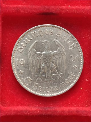 Germania 2 Monete Argento 5 Reichsmark 1934 - 1935