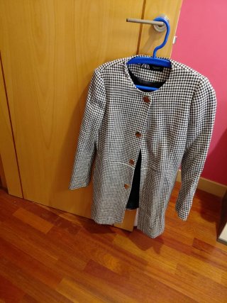 Chaqueta cuadros Zara Talla M
