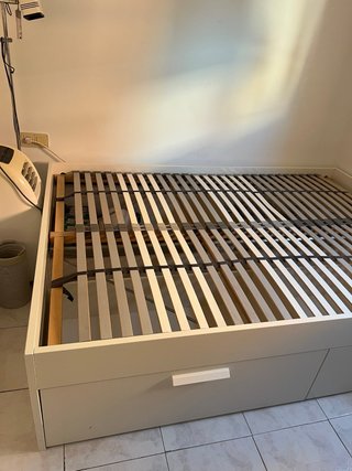 Cama IKEA Blanco con Cajones