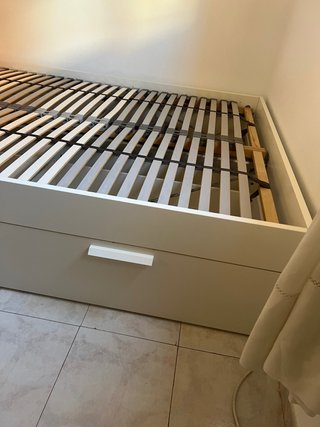 Cama IKEA Blanco con Cajones