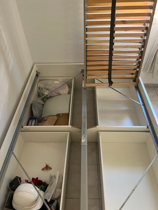 Cama IKEA Blanco con Cajones