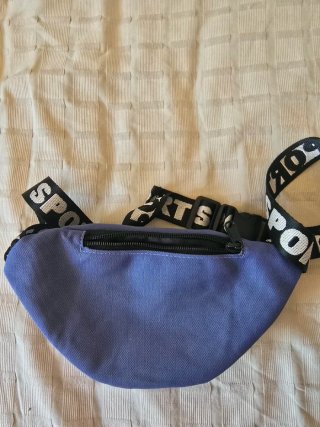 Riñonera deportiva SPORT azul con cremallera