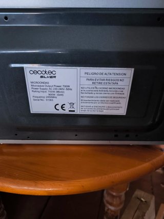 Microondas Cecotec Silver