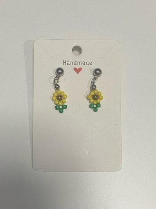 Orecchini Girasole fatti a mano