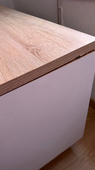 Escritorio moderno madera y blanco