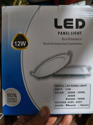 Luz LED Panel 12W Redonda