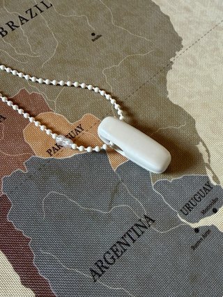 Estor enrollable mapa mundi beige y marrón