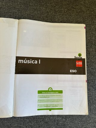 Libro Música I ESO Savia SM