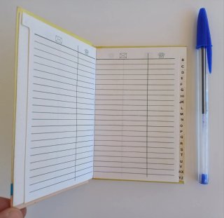Agenda de teléfonos Snoopy
