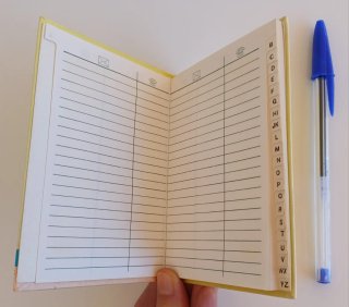 Agenda de teléfonos Snoopy
