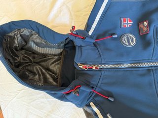 Chaqueta azul con capucha Geographical Norway Orig