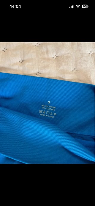 Pantaloncini da palestra blu