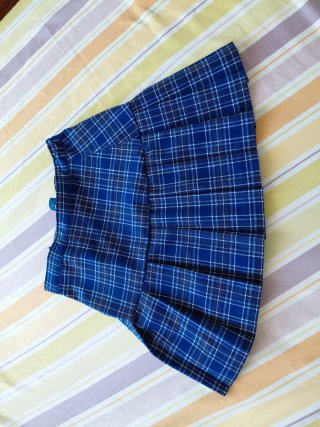 Falda cuadros H&M corta