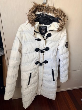 Abrigo plumífero Brave Soul blanco mujer