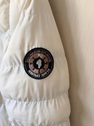 Abrigo plumífero Brave Soul blanco mujer
