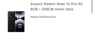 🇮🇨Xiaomi Redmi Note 14 Pro 5G + Funda SEMINUEVO