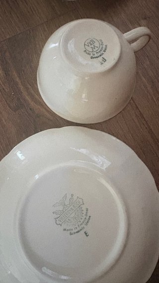 4 Tazas Villeroy & Boch Vintage Porcelana