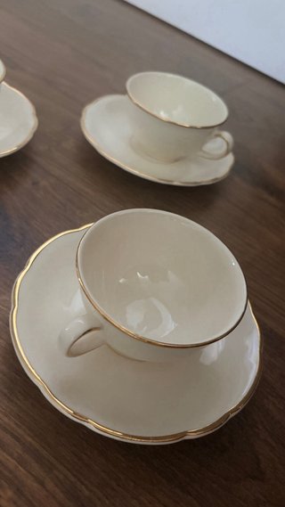 4 Tazas Villeroy & Boch Vintage Porcelana