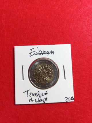 2 euros Eslovaquia 2025 Transfusión Sanguínea