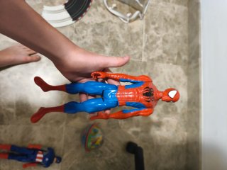 Figuras Hulk, Spiderman y Capitán América