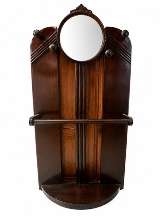 Mueble paraguero antiguo de madera