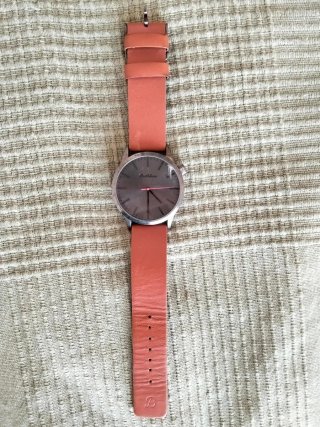 Reloj Bulova Correa Naranja Esfera Gris