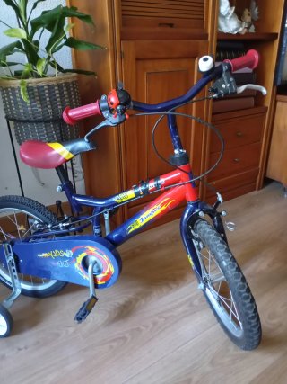 Bicicleta infantil 16 con ruedines