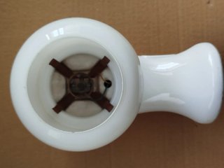 Aplique porcelana blanco años 50